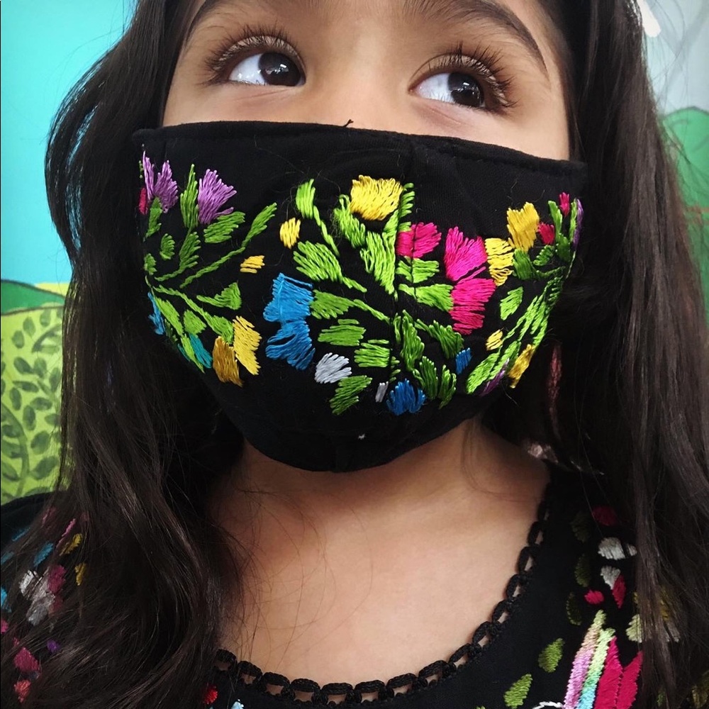 Small San Antonino Face Mask Mexican Embroidery - Picture 3 of 16
